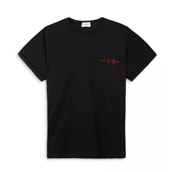 Maison Labiche Poitou Out Of Office Tee Black Size XXL 0314 - Picture 1 of 1